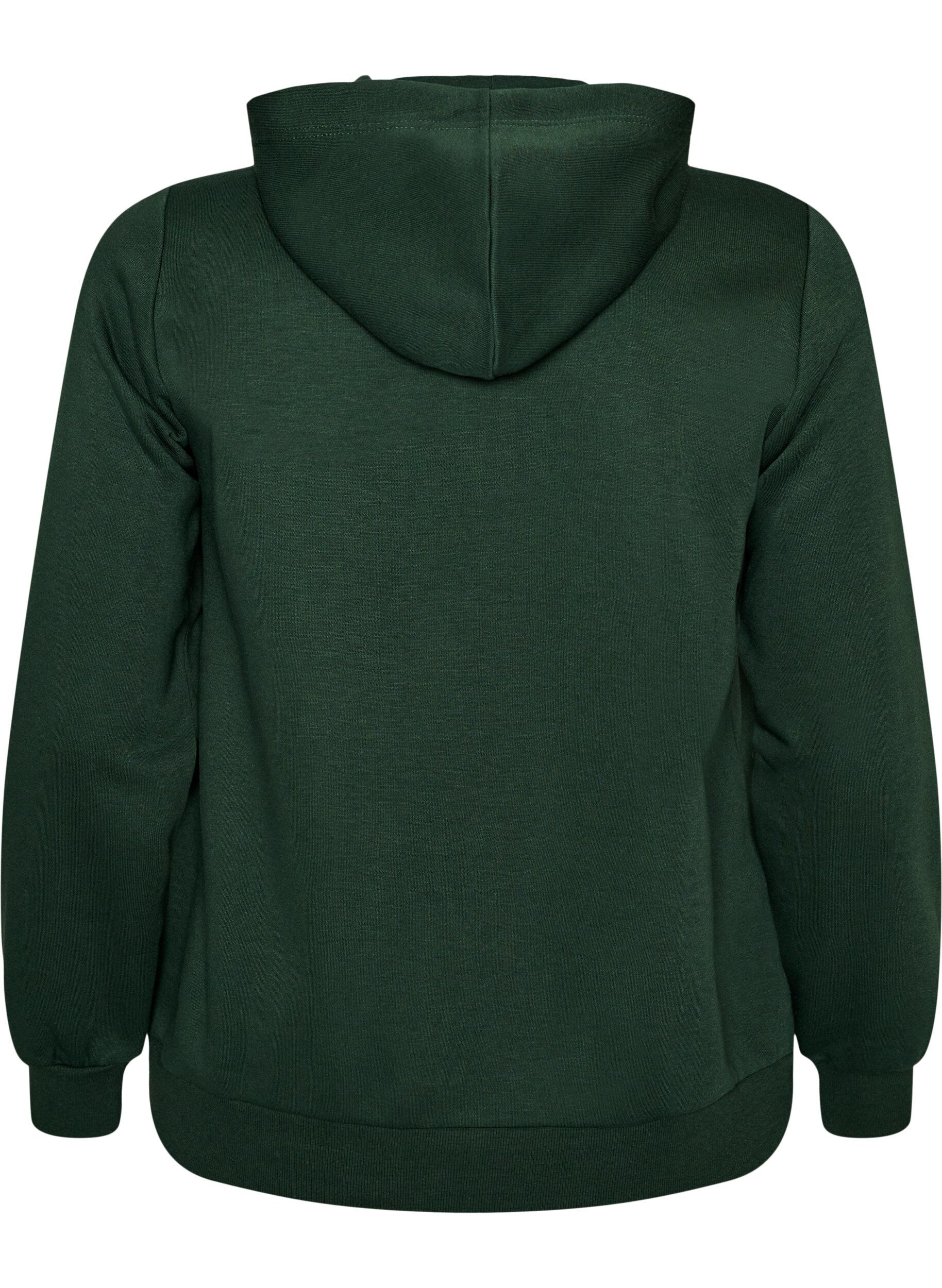 ZizziKapuzensweatshirt mit Rei&szlig;verschluss und Taschen, Gr&uuml;n, Packshot image number 1