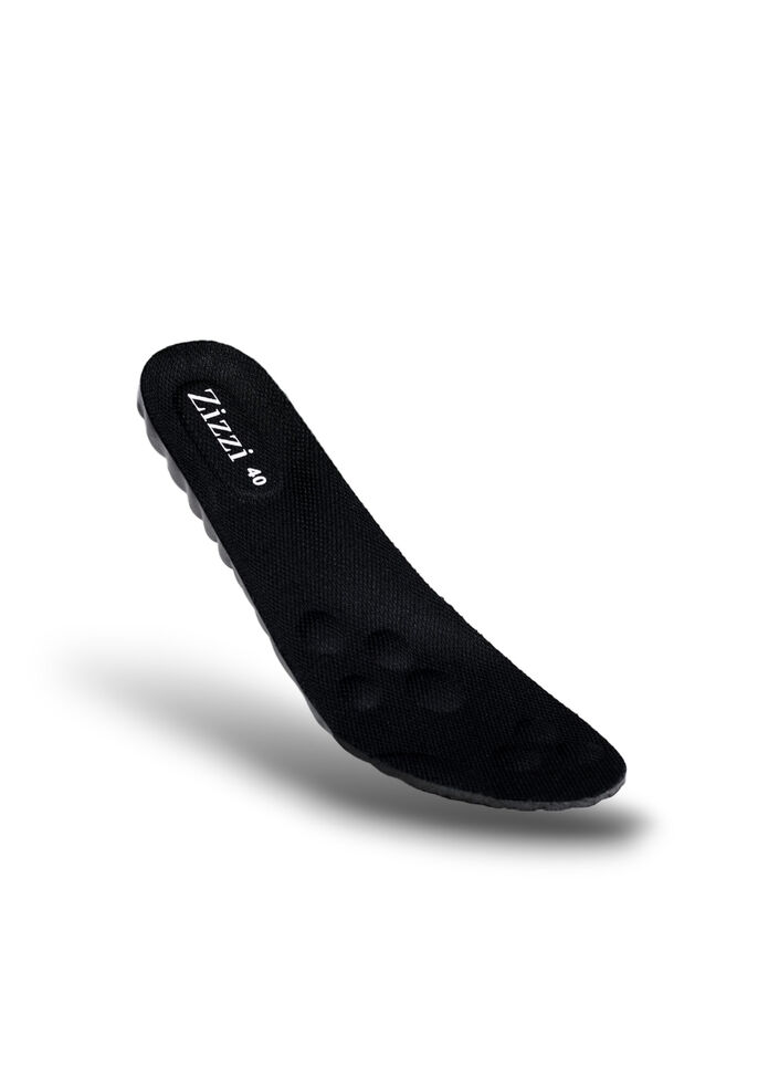 Sto&szlig;d&auml;mpfende Einlegesohle, Schwarz, Packshot image number 0