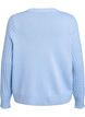 Cardigan en maille torsad&eacute;e avec boutons dor&eacute;s, Bleu, Packshot image number 1