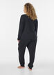 Wickelbluse aus Jersey mit Bindeband, Schwarz, Model image number 2
