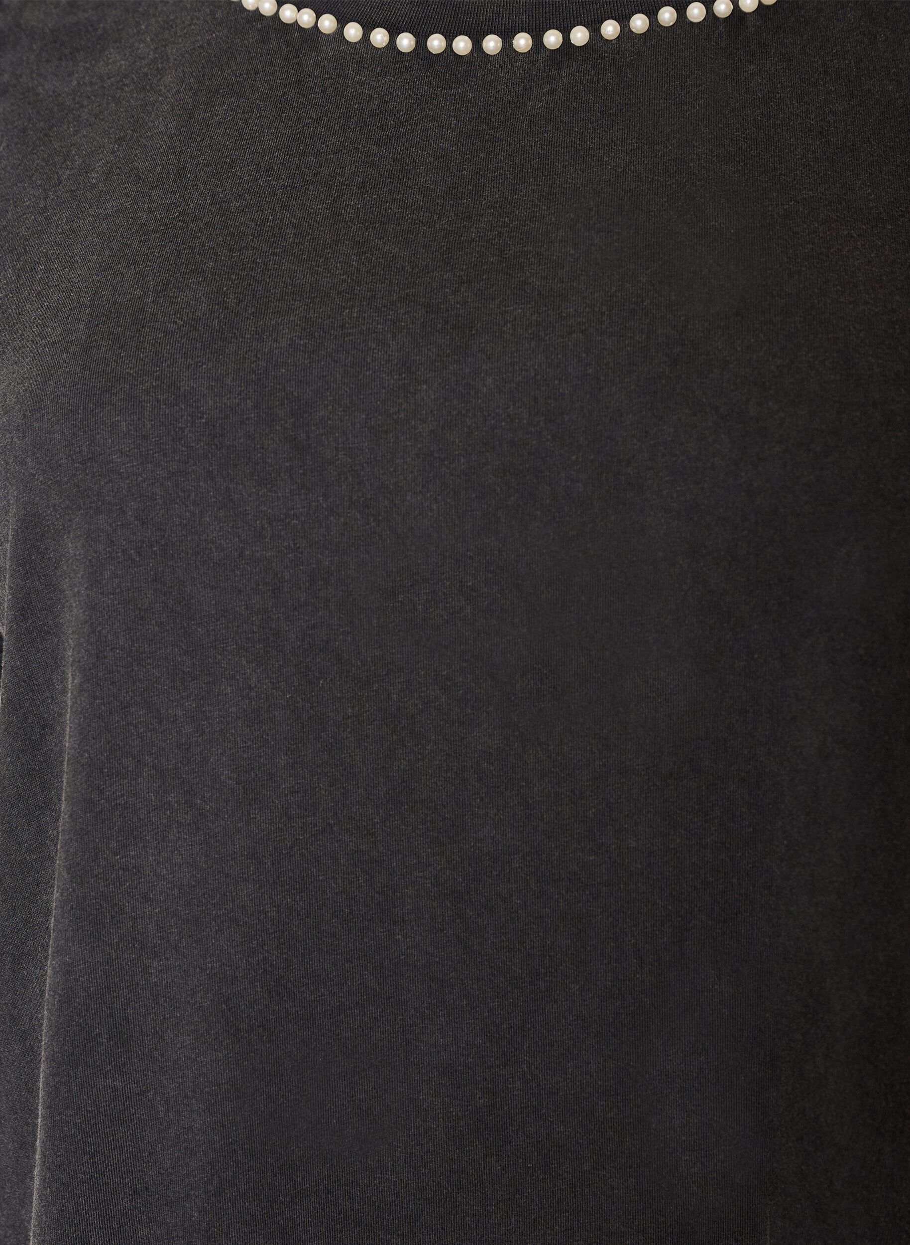 ZizziGrafik-T-Shirt aus Bio-Baumwolle, Grau, Packshot image number 2