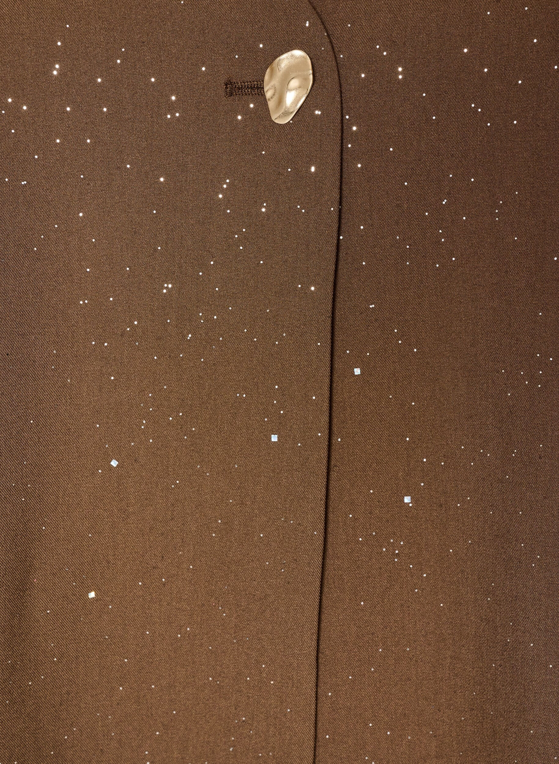 ZizziBlouse avec paillettes et col en V, Marron, Packshot image number 2