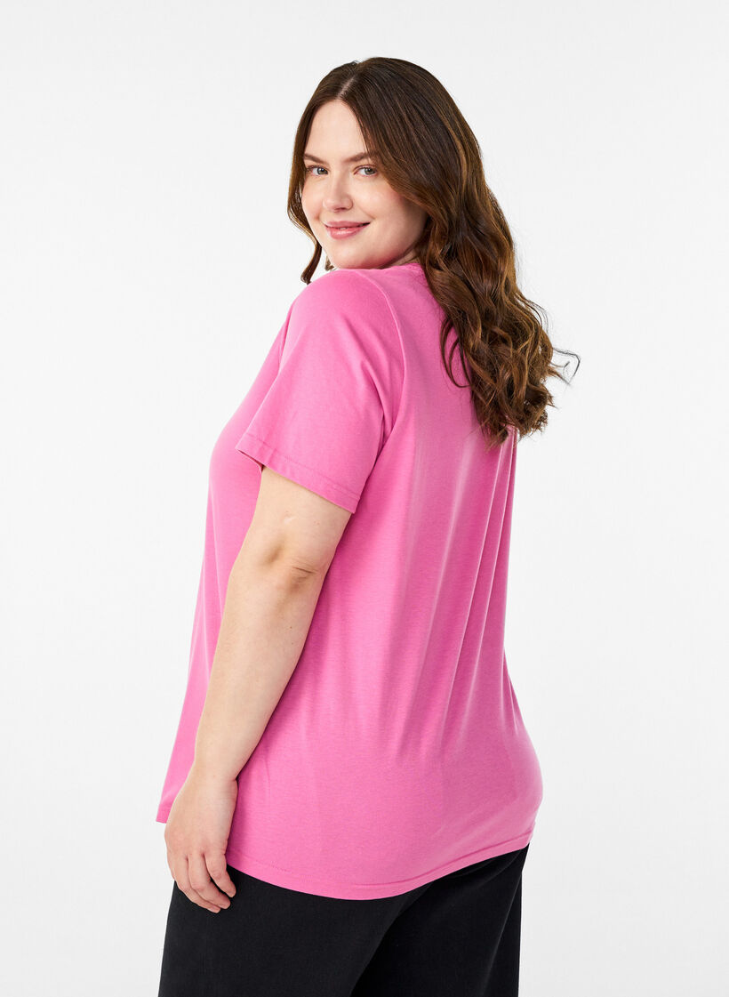 FLASH - T-Shirt mit Print., Pink, Model image number 2