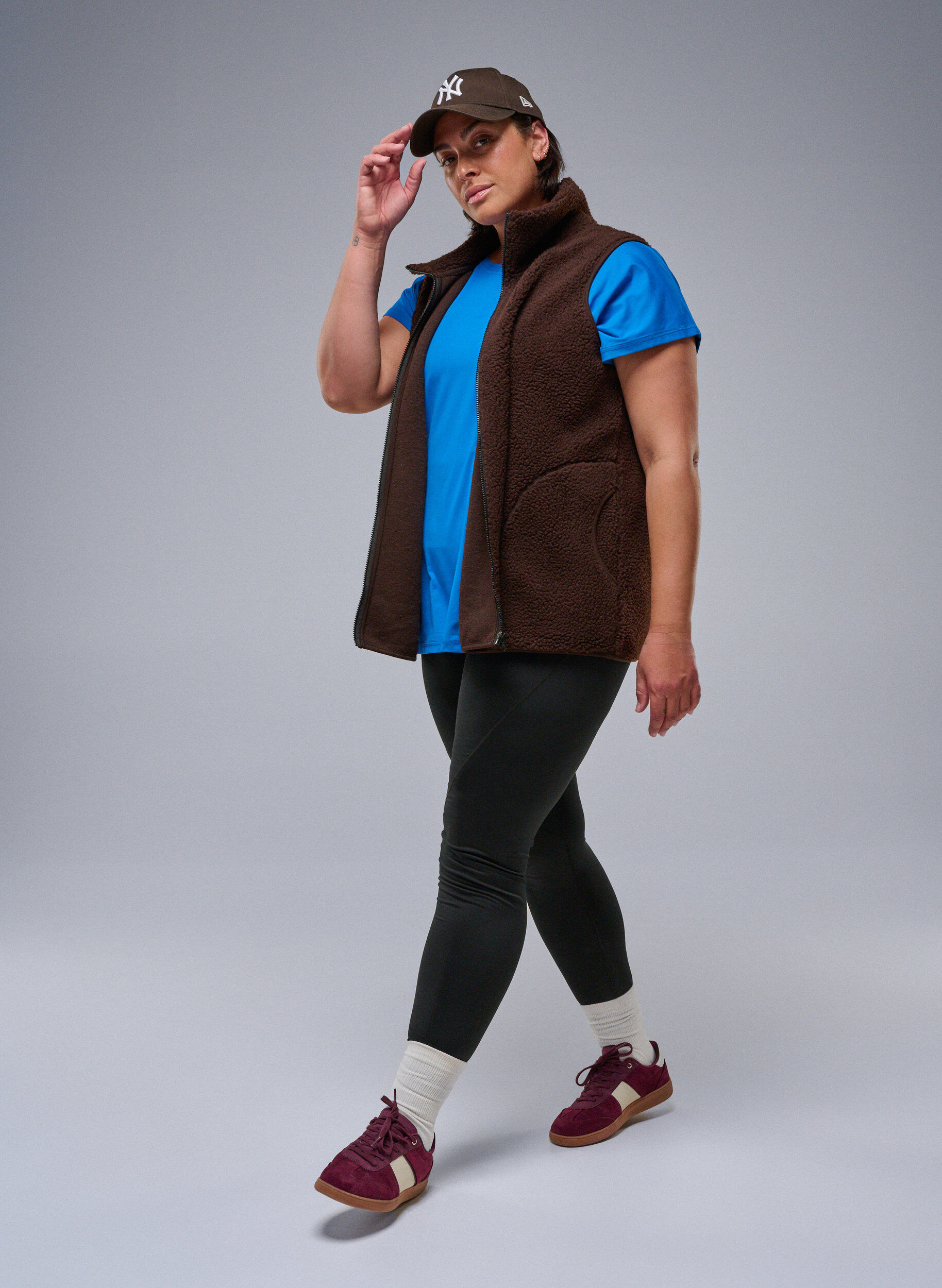 Zizzi Collants d'entra&icirc;nement avec doublure polaire, Noir, Image image number 0