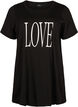Oversize T-Shirt mit Druck, Black W. Love, Packshot image number 0