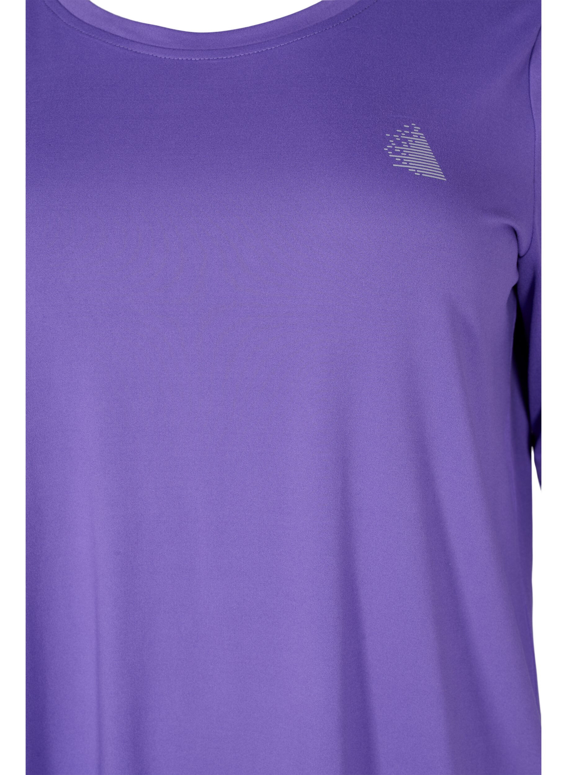ZizziTrainingsshirt mit 3/4-&Auml;rmeln, Lila, Packshot image number 2