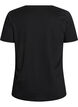 T-Shirt mit Print, Schwarz, Packshot image number 1