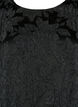 Blouse jacquard avec manches 3/4, Black, Packshot image number 2