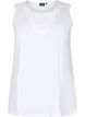 Top sans manches en coton, Bright White, Packshot image number 0