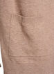 Lange offene Strickjacke mit Taschen, Beige, Packshot image number 3
