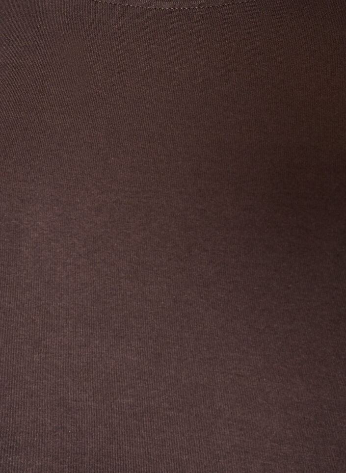 Langarm-Basic-T-Shirt mit Rundhalsausschnitt, Braun, Packshot image number 2