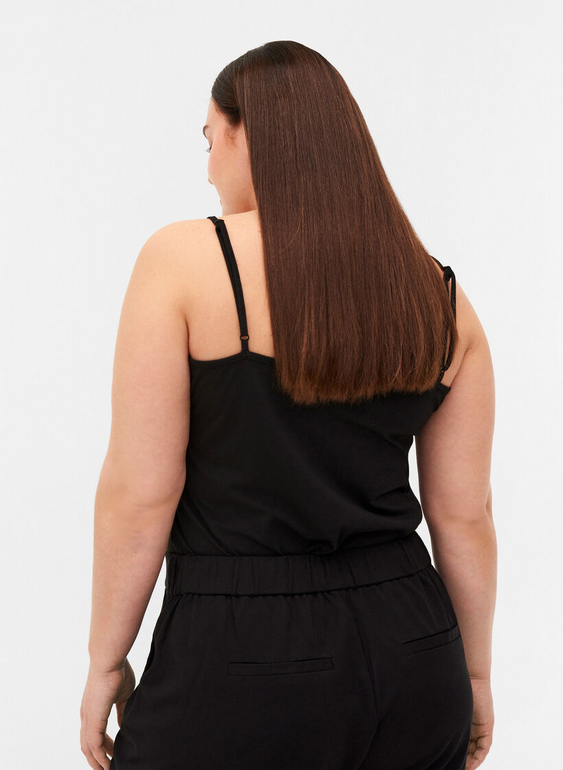 2er Packung Basics Top aus Baumwolle, Black, Model image number 1