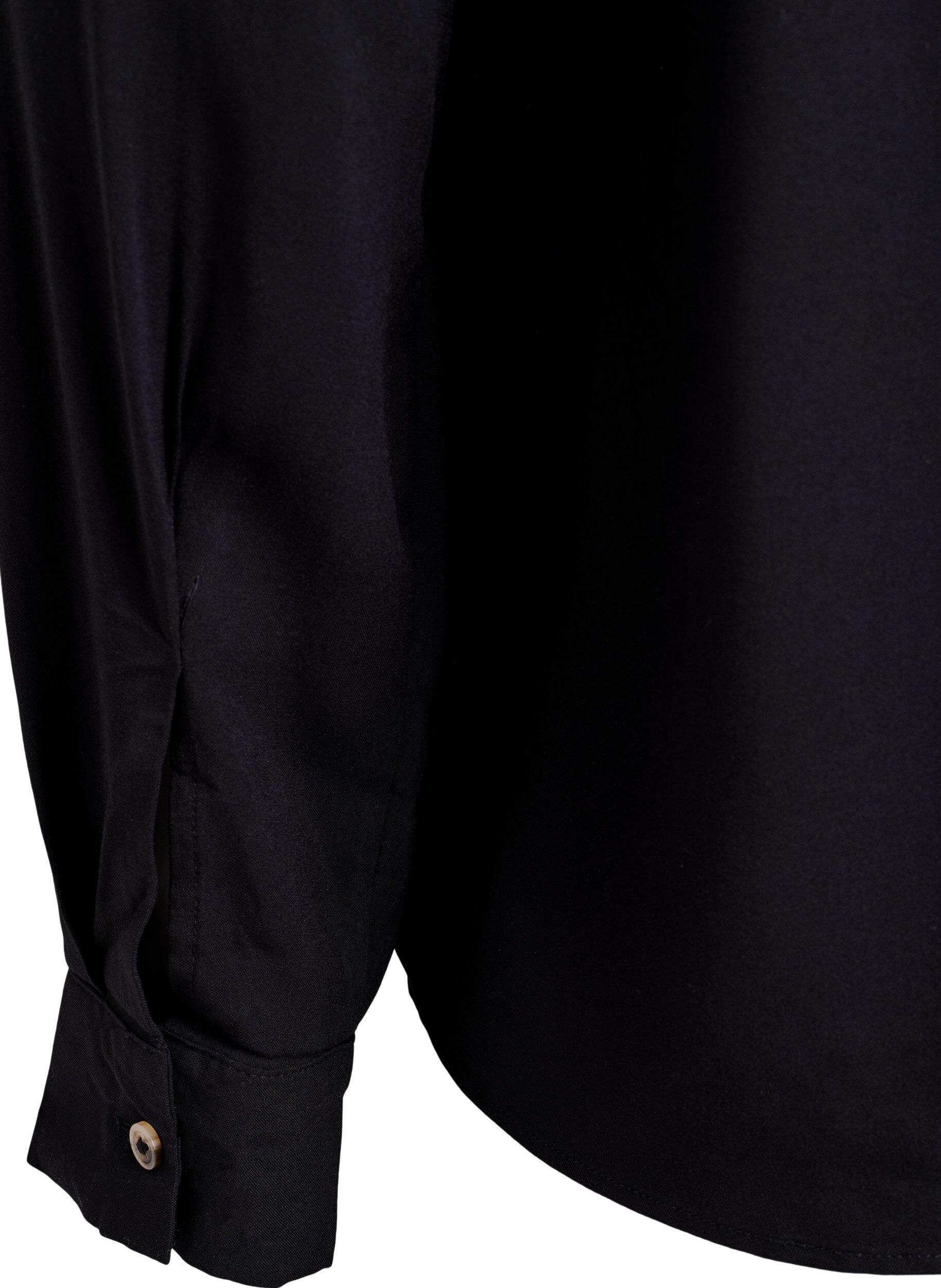 Zizzi FLASH - Langarmbluse mit V-Ausschnitt, Schwarz, Packshot image number 3