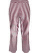 Pantalon de pyjama ray&eacute; &agrave; taille haute et coupe ample, Bordeaux, Packshot image number 1