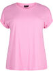 Kurz&auml;rmeliges T-Shirt aus einer Baumwollmischung, Pink, Packshot image number 0