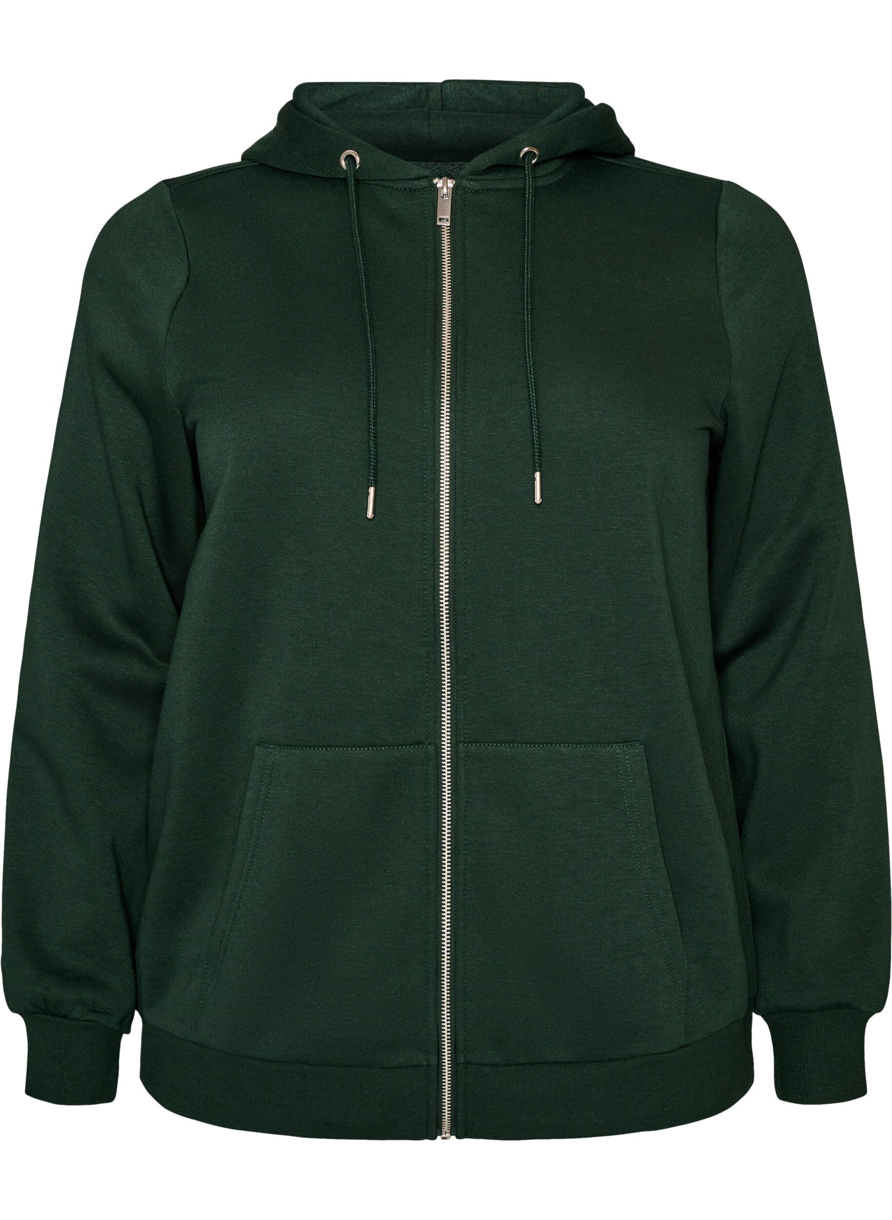 Kapuzensweatshirt mit Rei&szlig;verschluss und Taschen