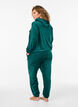 Pantalon ample en velours, Vert, Model image number 1