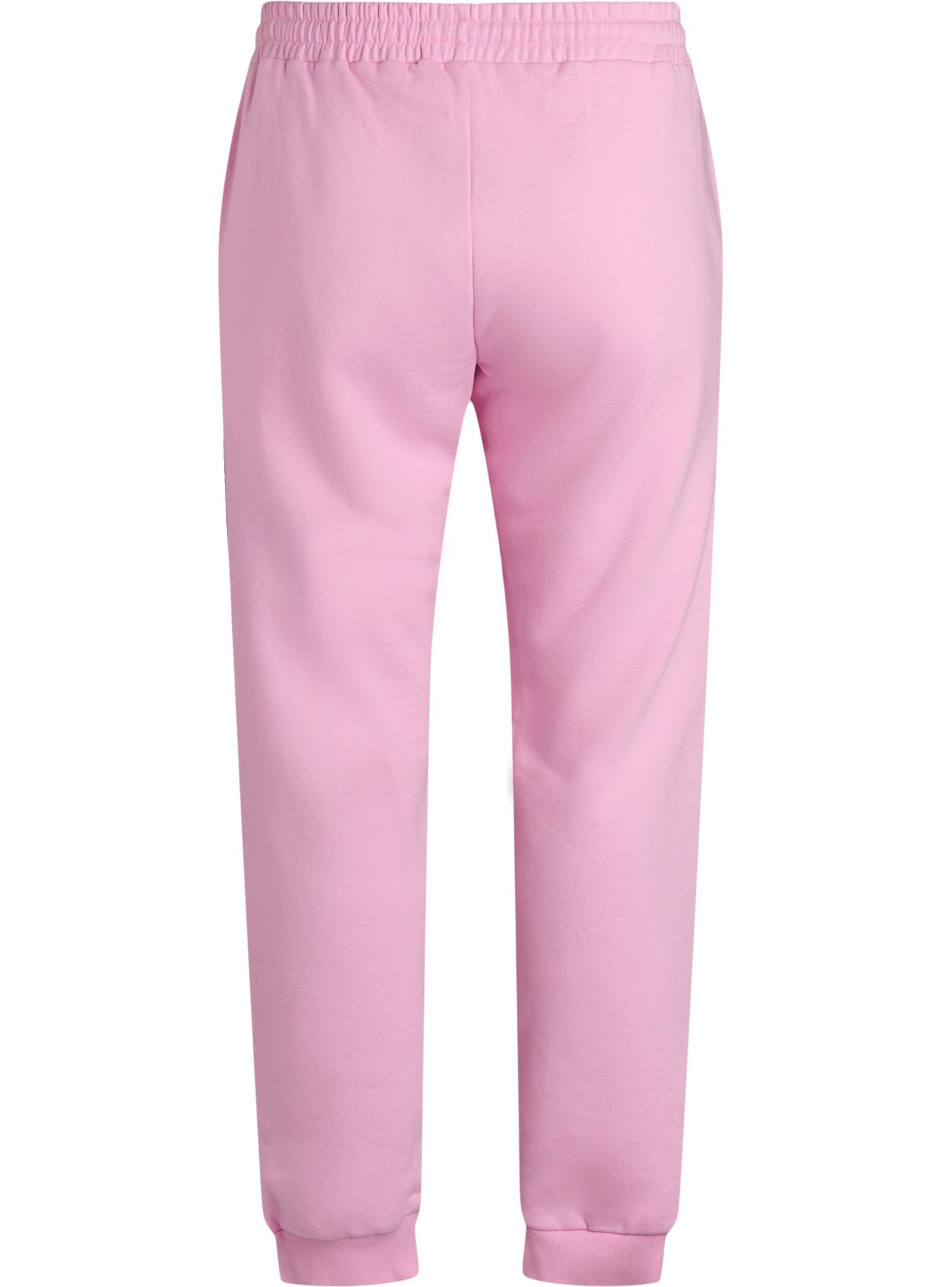 Zizzi Sweathose mit hoher Taille, Pink, Packshot image number 1
