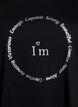 T-Shirt mit Print, Schwarz, Packshot image number 2