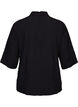 Blouse avec encolure haute et manches 3/4, Black, Packshot image number 1