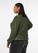Blouse en jersey textur&eacute; &agrave; la silhouette ballon, Vert, Model image number 2