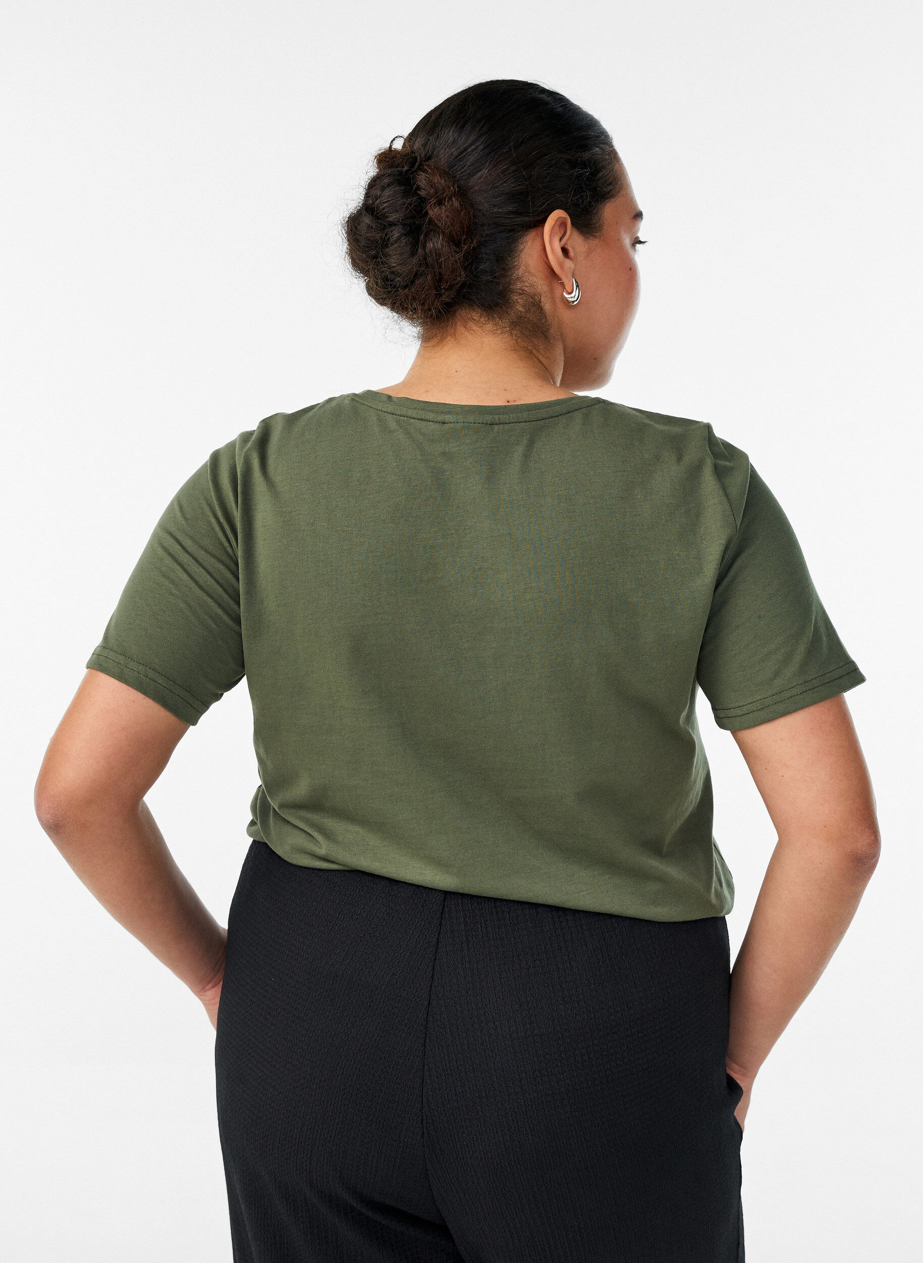 ZizziT-shirt imprim&eacute;, Vert, Model image number 2