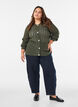 Strickjacke mit Lochmuster, Gr&uuml;n, Model image number 1