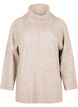 Pull en tricot mélangé avec col roulé, Simply Taupe Mel., Packshot image number 0