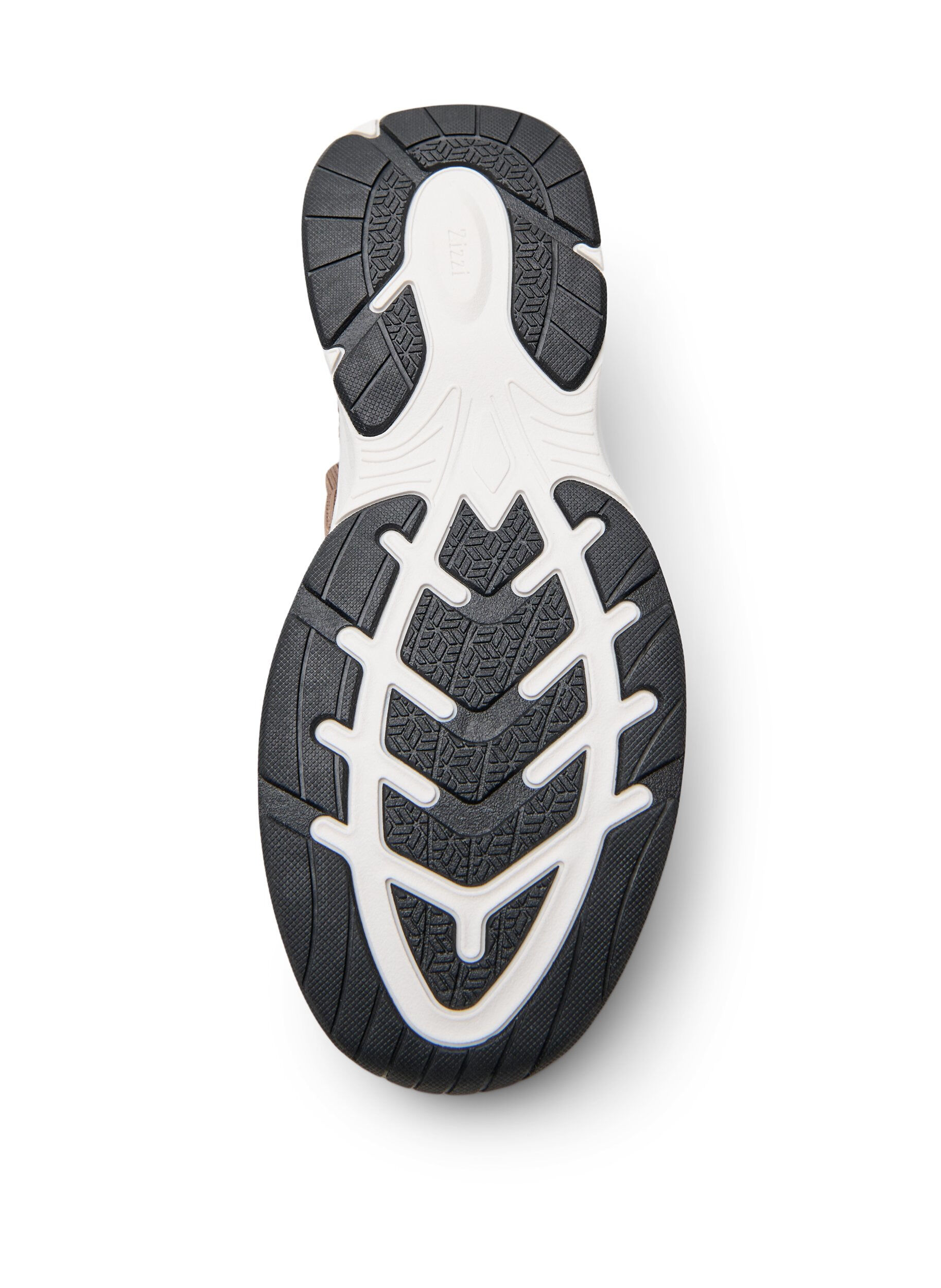 Zizzi Sneaker aus Stretch-Strick mit Glitzerfaden, Braun, Packshot image number 4