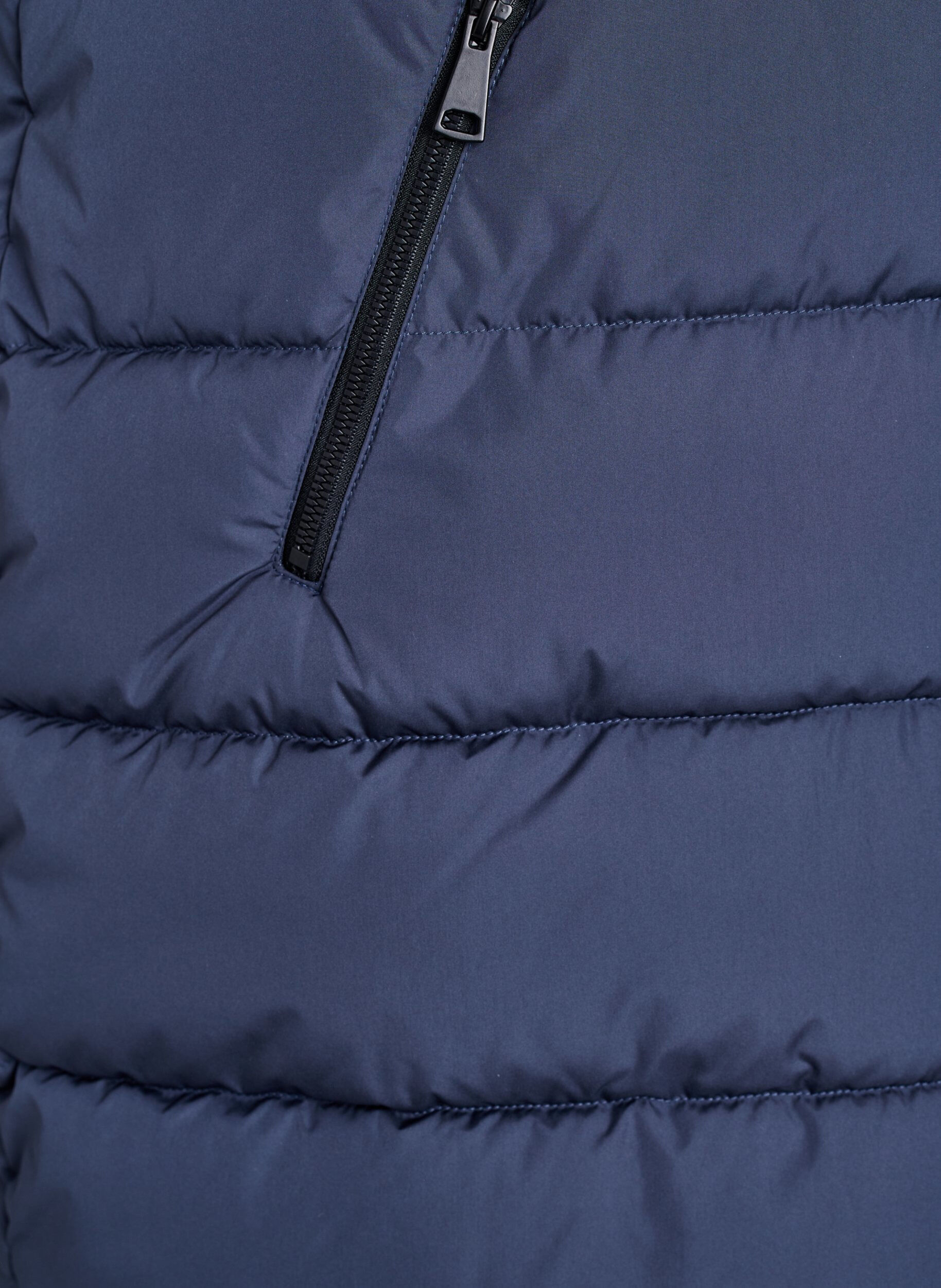 ZizziVeste longue avec capuche et poches, Bleu, Packshot image number 3