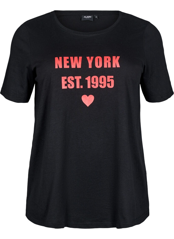 FLASH – T-shirt avec motif, Noir, Packshot image number 0