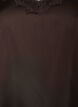 Top aus Satin mit Spitzen und asymmetrischem Saum, Braun, Packshot image number 2