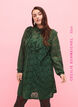 Robe chemise en dentelle avec froufrous, Hunter Green, Model image number 0