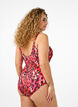 Maillot de bain avec imprimé et effet cache-cœur, Red Leopard AOP, Model image number 1