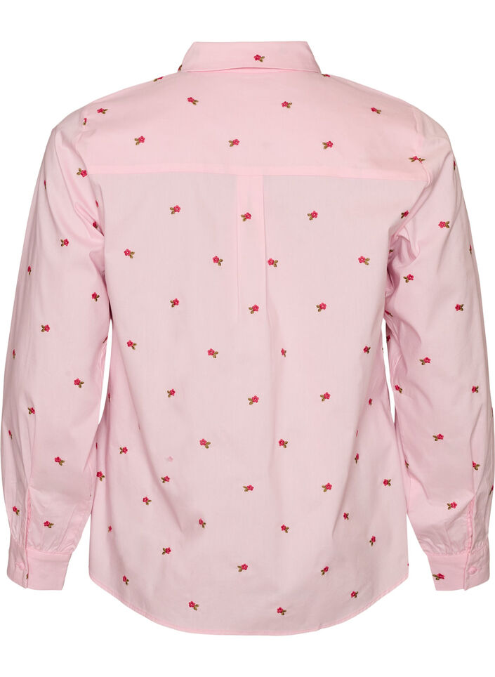 Chemise avec cerises brod&eacute;es, Rose, Packshot image number 1