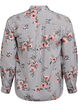 Chemise à imprimé floral et fines rayures, Noir, Packshot image number 1