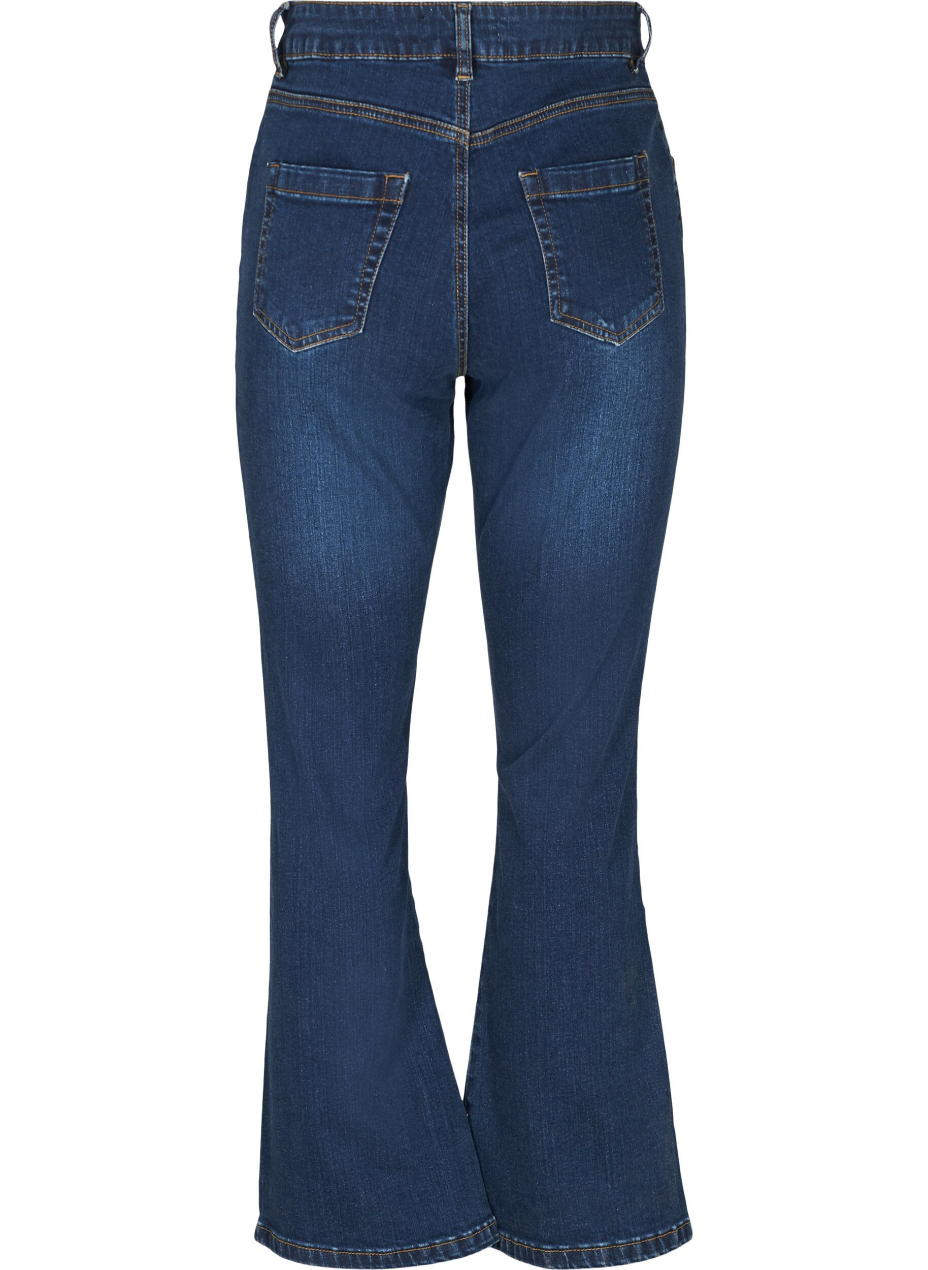 Zizzi Ellen Bootcut-Jeans mit hoher Taille, Blau, Packshot image number 1
