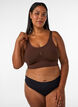Soutien-gorge souple sans rembourrage, Marron, Model image number 1