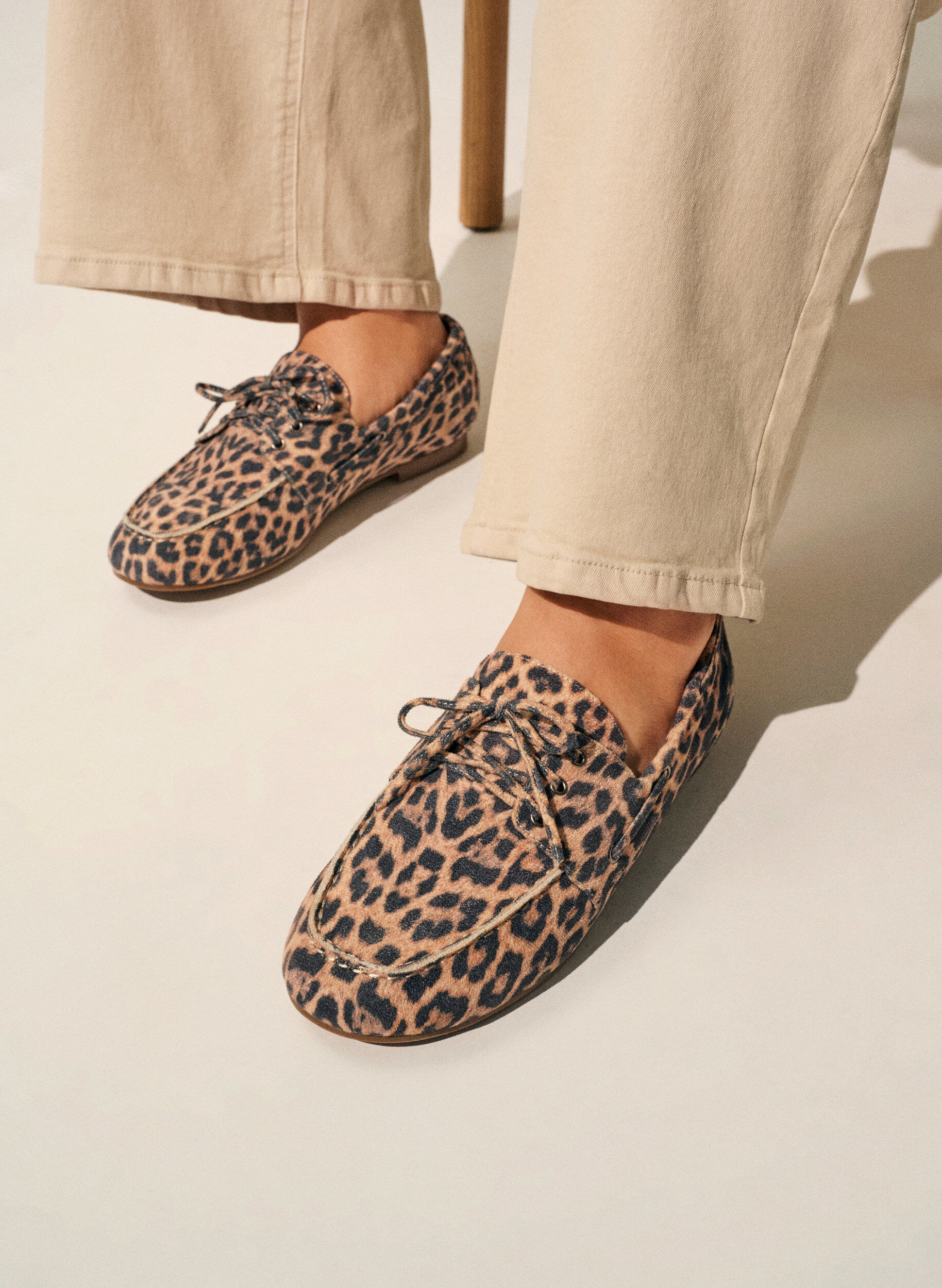 Zizzi Mokassins aus Kunstwildleder, Beige, Image image number 0