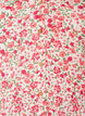 Kurzes Kleid aus Baumwolle mit Blumenprint, Rot, Packshot image number 2