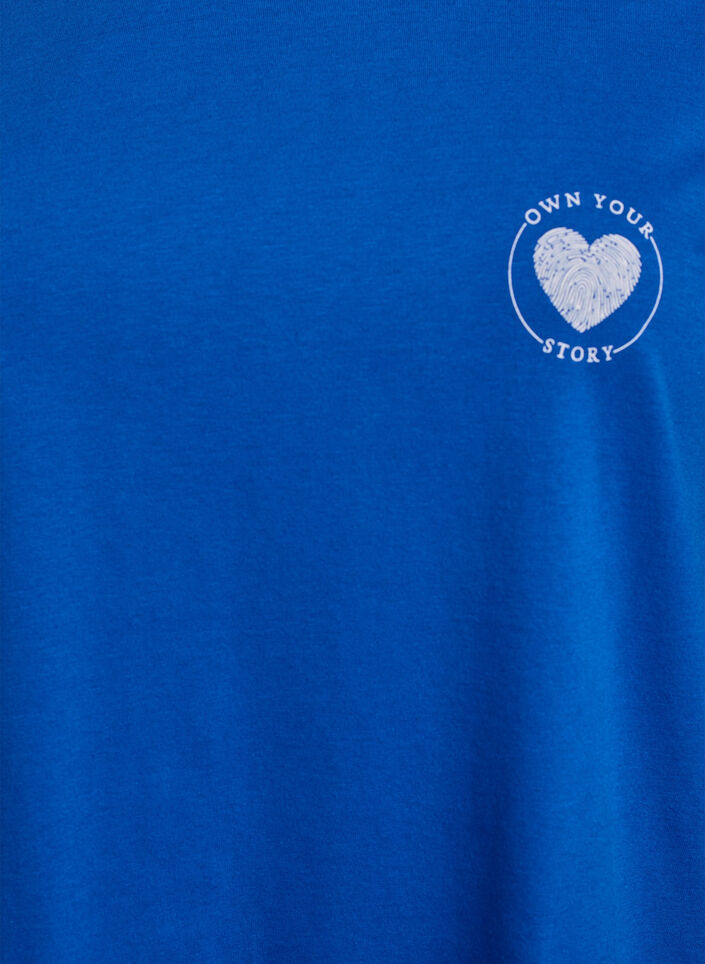 T-shirt imprim&eacute;, Bleu, Packshot image number 2