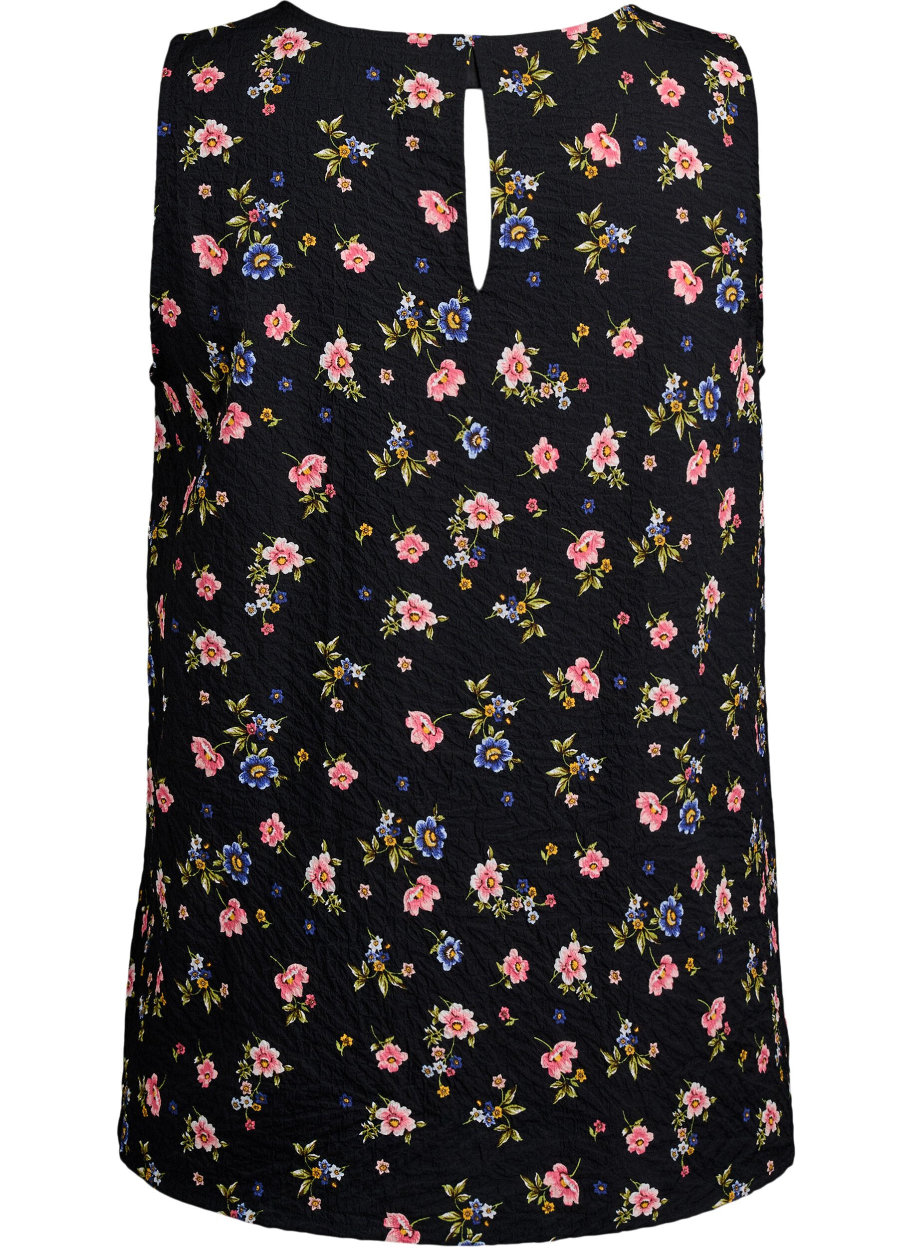 Zizzi FLASH &ndash; &Auml;rmelloses Top mit Struktur, Schwarz, Packshot image number 1