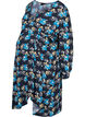 Robe cache-cœur de grossesse à fleurs en viscose, Bleu, Packshot image number 0