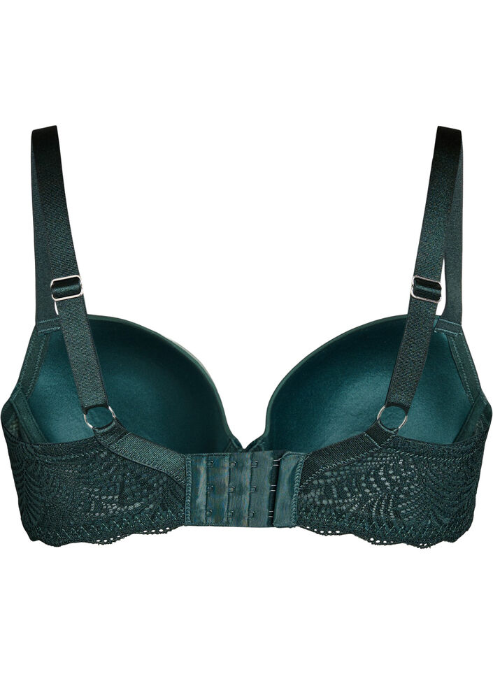 BH mit geformten Cups und Spitze, Grün, Packshot image number 1