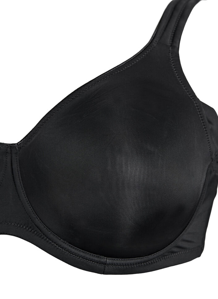 Komfort-BH mit B&uuml;gel und vorgeformten Cups, Schwarz, Packshot image number 2