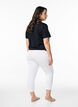 Basic 3/4-Leggings aus Viskose, Wei&szlig;, Model image number 2