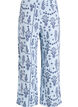 Pantalon ample en mousseline de coton &agrave; pois, Bleu Clair, Packshot image number 1