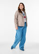 Bikerjacke aus Kunstleder, Grau, Model image number 1