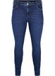 Super Slim Amy Jeans mit Nieten, Dark blue, Packshot image number 0