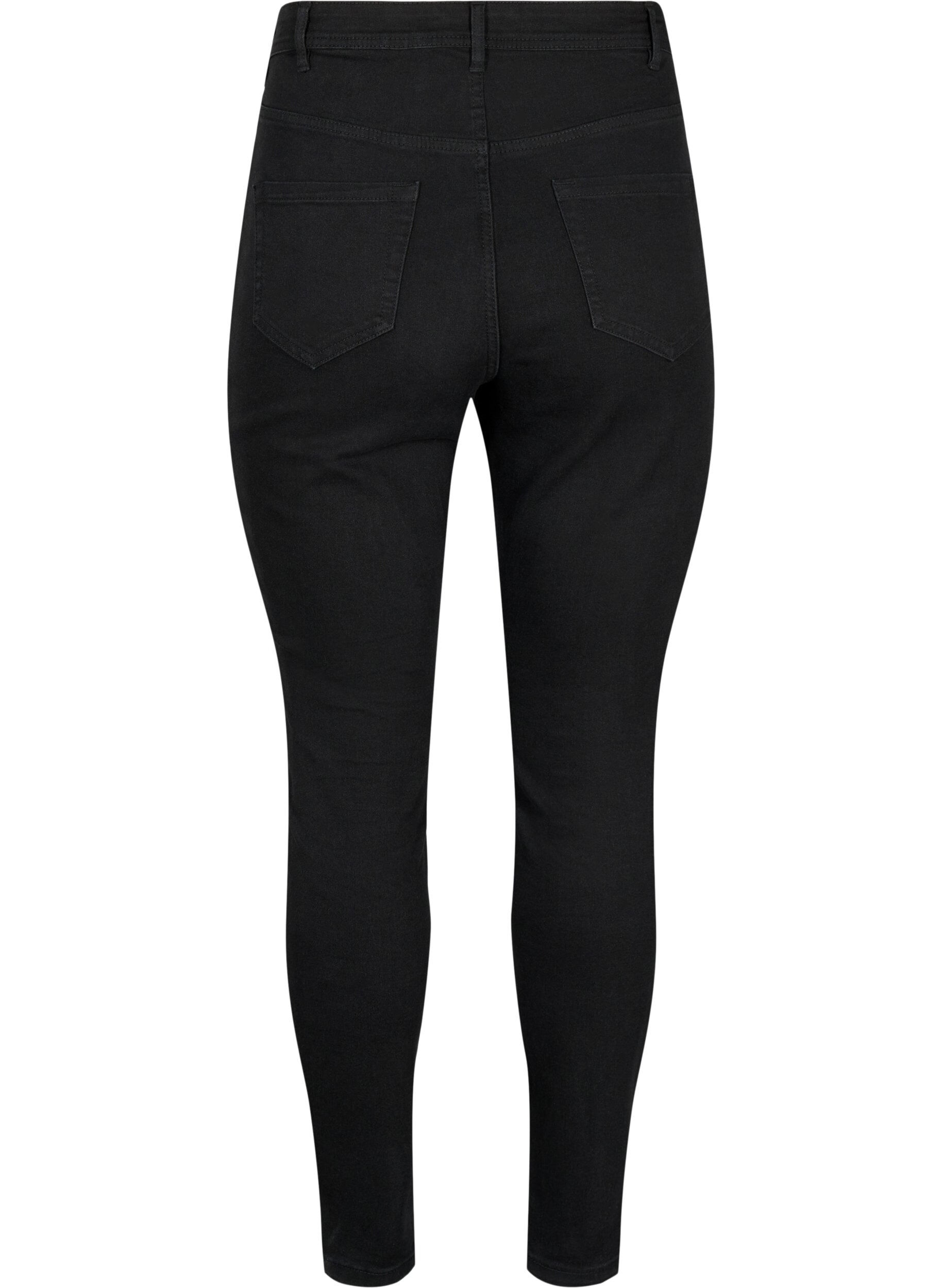 Zizzi Jeans mit Super Slim Fit, Schwarz, Packshot image number 1
